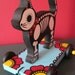 Day of the Dead CAT PULL TOY Vintage Style