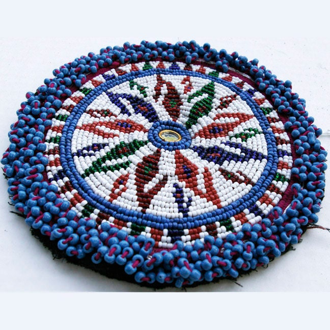Afghanistan: ''Gul I Peron''- Tribal Beaded Disk, 101