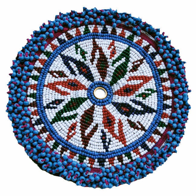 Afghanistan: ''Gul I Peron''- Tribal Beaded Disk, 101