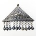 Vintage Baluchi Pendant: Afghanistan, Taweez Triangle with Dangles, 58