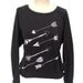 Vintage Arrow longsleeve  triblend pullover (heather black)