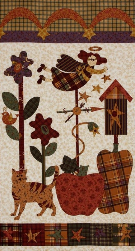The Buggy Barn Pumpkin Pie Panel Fall Quilting Panel