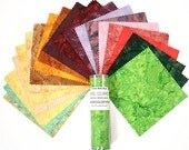 Hoffman California Watercolor Wrap Multi 40 7" x 7" Charm Squares