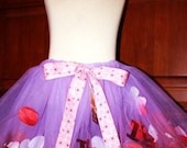 Baby Girls, Toddler and Teens...Lovely Hearts Petal Filled Valentines Tutu  Skirt...... Valentine Tutu