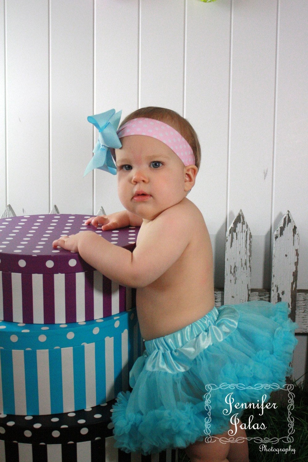 Sale.....Aqua Blue  Pettiskirt   sz Premie to 14 mons old