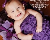 Sale ...............Ready to ship Purple Petti romper sz S nb to 6m