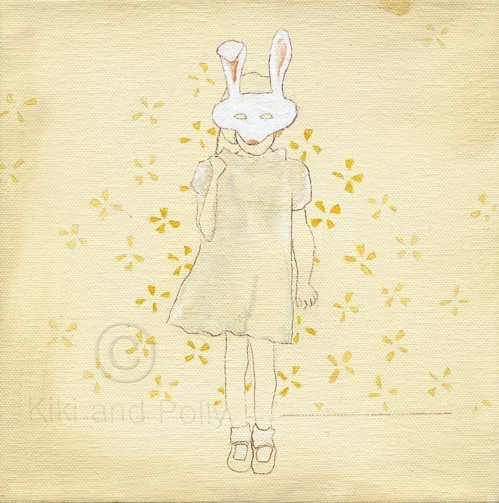 Girl With a Rabbit Mask