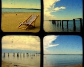 Beach Photo Prints Vintage Style Beach Photography Nostalgic Summer Vacation Rustic Home Decor Travel 5x5 TTV Nature Photography Wall Decor