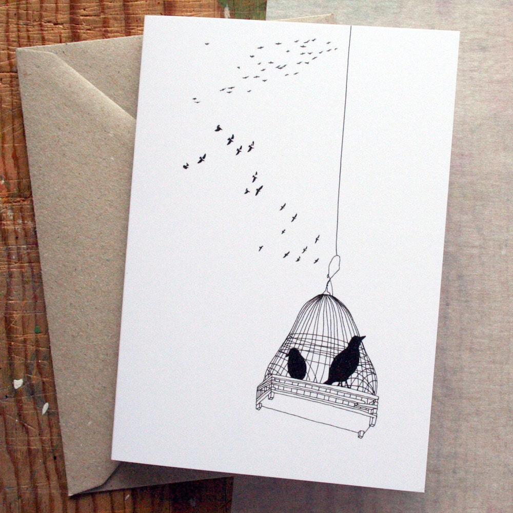 Birds Greeting Card