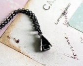 boat. necklace. pewter and gunmetal