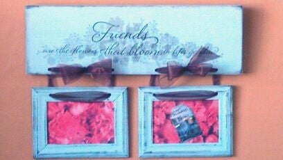 Word Board and Double Frame Duo with Ribbon