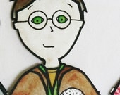 Harry Potter Paper Dolls - Harry, Ron, Hermione, and Ginny
