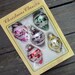 Vintage Christmas Ornaments - Five Glass - Romania 1973