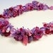 Pink and Lavander Beaded Garden Necklace Reserved for Rachtinkerbell