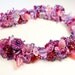 Pink and Lavander Beaded Garden Necklace Reserved for Rachtinkerbell