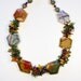 Jasper, Amber, Garnet, and Pearl Garden Necklace