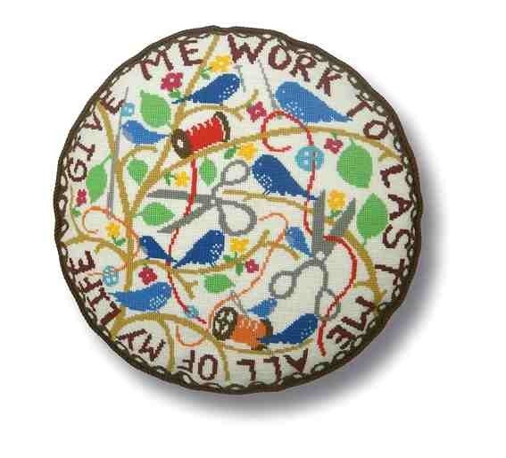 Give Me Work Needlepoint kit with Rob Ryan