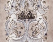 Ten Swans - 8 1/2 x 11 Print