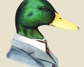 Mallard Duck art print 5x7