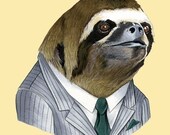 Sloth print 5x7