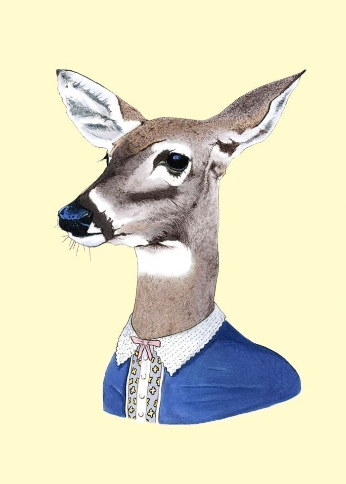 Doe art print 5x7
