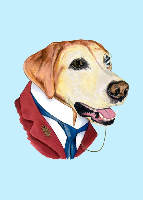 Labrador Retriever print 5x7