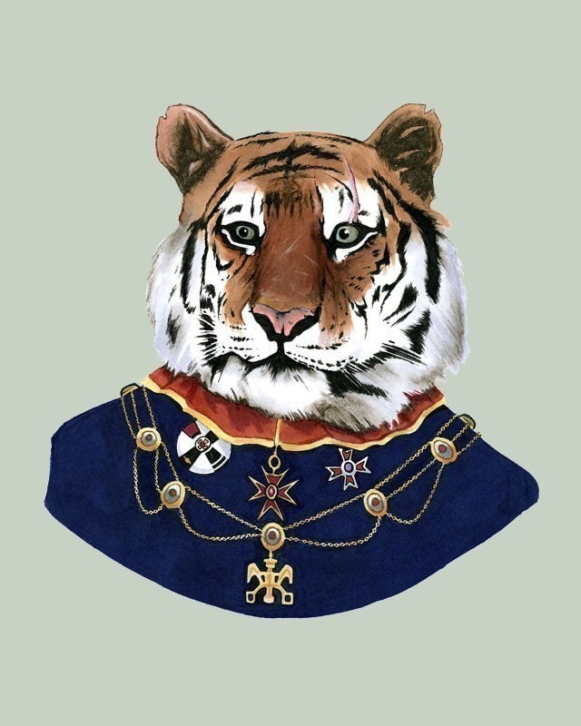 Tiger print 8x10