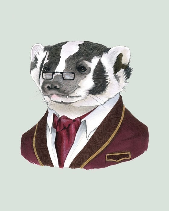 Badger print 8x10