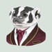 Badger print 8x10