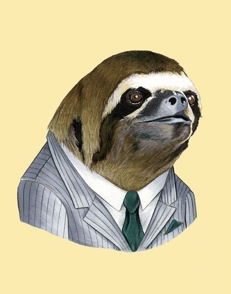 Sloth print 11x14