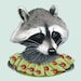 Raccoon Lady art print 8x10