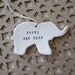 CUSTOM animal ornament in your choice of shapes for nursery or first Christmas by Paloma's Nest