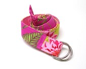 Patchwork Belt - Pink and Green Preppy
