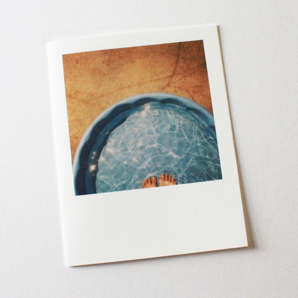 june pool polaroid card