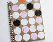 circle notebook no. 2 ... white, pink, orange, and black on kraft