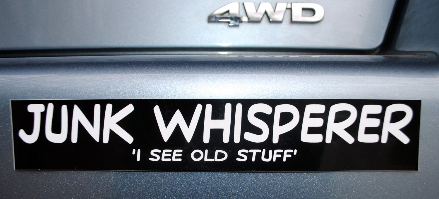 Junk Whisper Bumper Sticker
