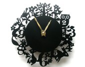 It's My Forest Clock - Black Acrylic