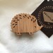 Hedgehog Bamboo Brooch