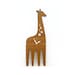 Modern Giraffe Bamboo Wall Clock