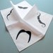 Mustache Handkerchief - Pretty in Pink Gingham
