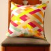 Lattice Print Pillow Cover
