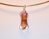 Lampwork Glass Pendant: Bone Marrow