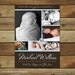 baby boy birth announcement and collage