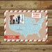 Map photo moving announcement, customized with your location