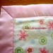 Baby Girl  Blanket in Pink Floral Cotton Flannel