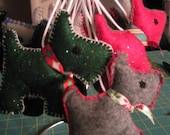 Christmas Scotty Dog Ornament
