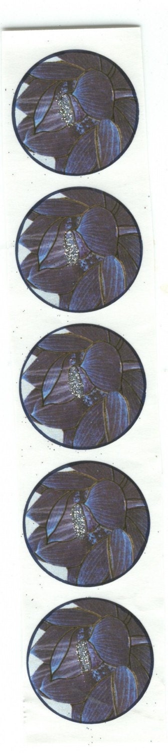 Blue Lotus stickers (Set of 5)