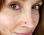 Malachite Sterling Silver Nose Stud / Free US Shipping