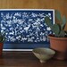 Boreal Forest Print - Flora and Fauna - blue