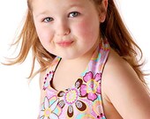 Polka Dot Bloom Handmade Reversible Hair Scarf New Ready to Ship